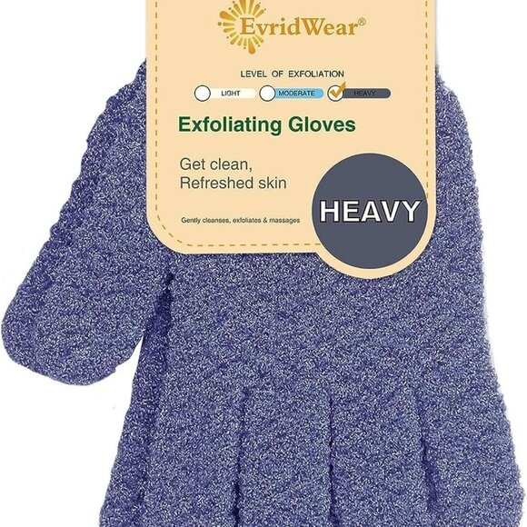 Exfoliating Dual Texture Bath Gloves for Shower, Spa, Massage and Body Scrubs, D - Picture 1 of 7